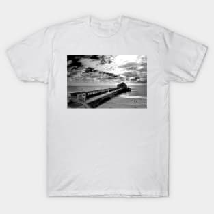 Bournemouth Pier And Beach Dorset England T-Shirt